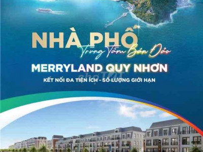 Nhà phố Merryland Quy Nhơn 108m2 ưu đãi đến 27%.