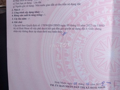 Bán đất hoài châu bắc