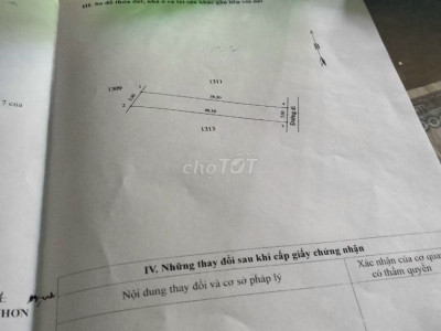 Bán đất full thổ cư 5x39 Hoài Đức Hoài Nhơn 295tr