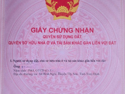 đất thổ cư 5×30 fun giấy tờ .tây sơn bình định