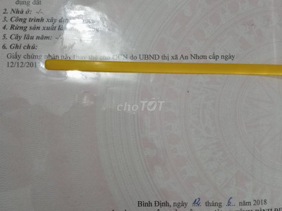 Cần bán đất gần khu công nghiệp nhơn hoà