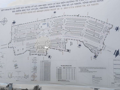 Bán đất khu dân cư 2 bên đường Trường Thi - Nhơn Hòa