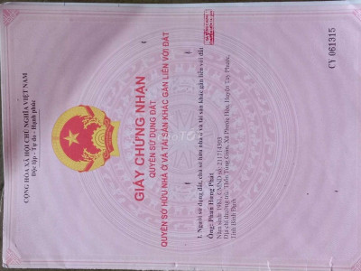 Lô góc 2 mặt tiền DT 183m2, thuộc dự án khu chợ mới phước Sơn