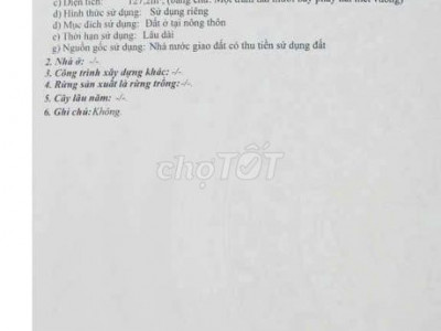 Bán lô đất tại khu QH dân cư tại sân vận động cũ thôn An Thái