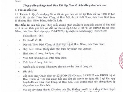 BĐS Hoài Nhơn, Bình Định