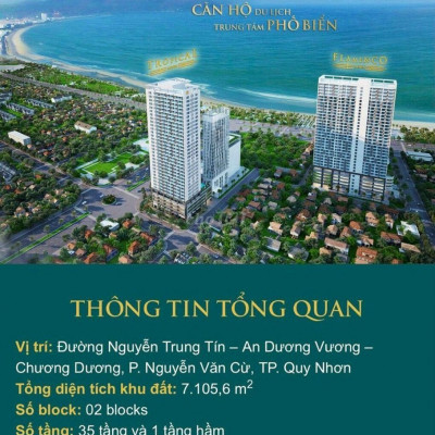 Bán Căn Hộ Biển Quy Nhơn Melody giá 1 tỷ 50m2