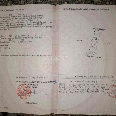 cần bán gấp nhà tại thị xã An Nhơn