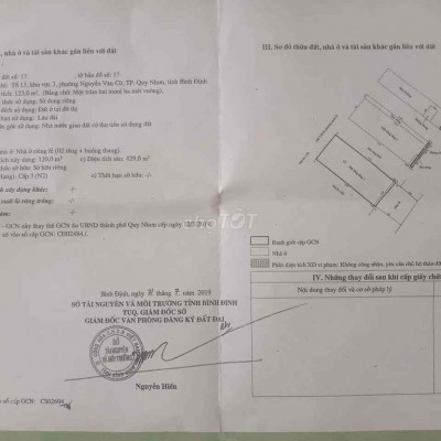 Nhà Trần Văn Ơn cấp 3 cần bán