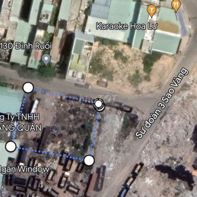 Cho thuê đất sư đoàn ba sao vàng quynhơn 400m2 N10