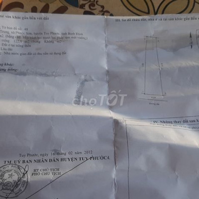 bán đất mỹ trung, phước sơn, tuy phước bình định