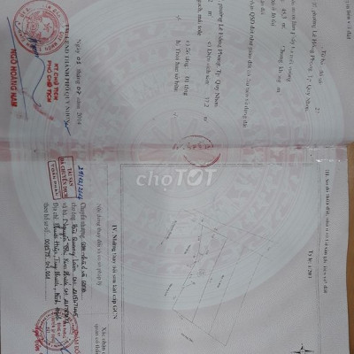 Bán nhà hẻm trung tâm thành phố Quy Nhơn. Có sổ đỏ