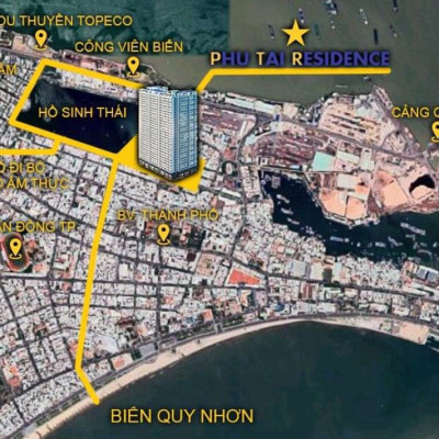 Căn hộ chung cư Phú Tài Residence 72m2-2pn-2wc