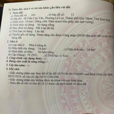 Nhà Mặt Tiền Trần Cao Vân