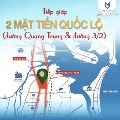 Bán Gấp Lô Đất - 2 Mặt Tiền Quốc Lộ - TT Hoài Nhơn