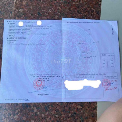 Bán đất ngay chợ Vĩnh Lợi , Mỹ Thành , Phù Mỹ