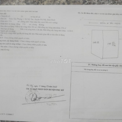 Cần bán nhà gấp ở thôn Tân Phụng sát biển, sát đường diện tích 600m2