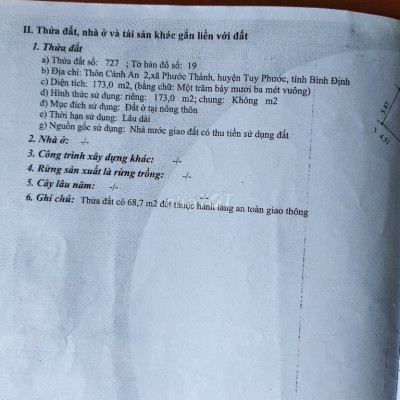 Chính Chủ Bán Đất Tặng Nhà Sổ Hồng Riêng Giá Rẻ MT QL19