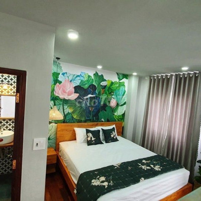 Cho thuê nhà mặt tiền full nội thất khu Hà Huy Tập 80m2 3 lầu 5pn