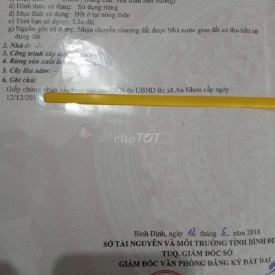 Cần bán đất gần khu công nghiệp nhơn hoà