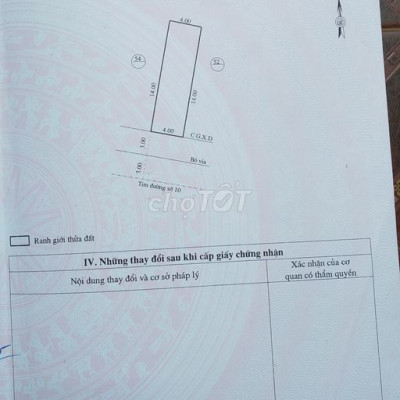 Cần bán Lô đất 56m2, KDC cầu 2 Bắc Hà Thanh, gần cầu Huỳnh Tấn Phát.
