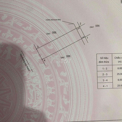Dt 150m2 đất nhà nước tổ chức đấu giá