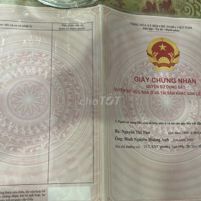 Bán nhà đất gần đường Hoàng Văn Thụ và đường Võ văn Dũng