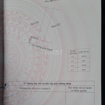 BÁN ĐẤT ĐỐI DIỆN XƯỞNG TẠI THÔN VẠN NINH  - XÃ MỸ TÀI - HUYỆN PHÙ MỸ