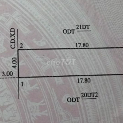 Bán đất đối diện cổng chợ