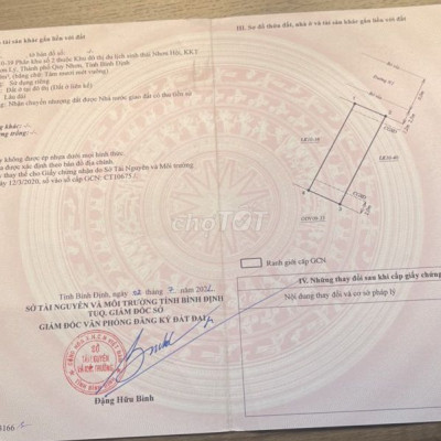 Bán nền đất đẹp tại Phân khu 2 Nhơn Hội, Quy Nhơn, Bình Định