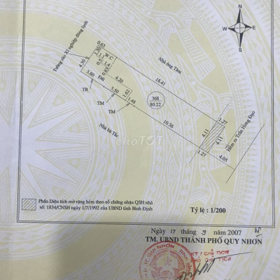 Nhà hẻm ô tô, 82m2, 03 phòng ngủ, đường Trần Hứng Đạo, TP. Quy Nhơn