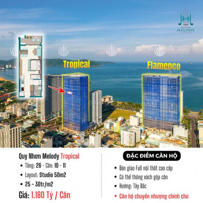 BÁN GẤP 2 CĂN HỘ MELODY QUY NHƠN GIÁ RẺ HƠN THỊ TRƯỜNG