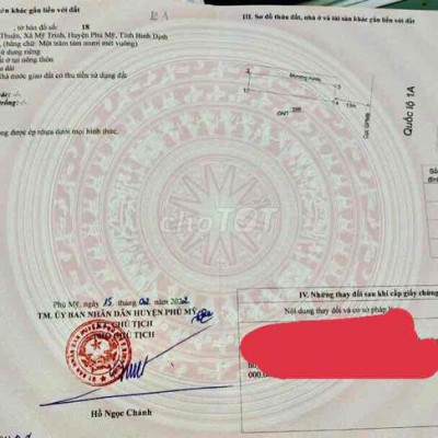 Đất quốc lộ 1A diện tích 180m2