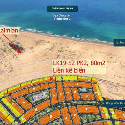 GẤP, CHÍNH CHỦ CẦN RA 2 NỀN ĐÃ CÓ SỔ KHU ĐÔ THỊ BIỂN NHƠN HỘI NEWCITY