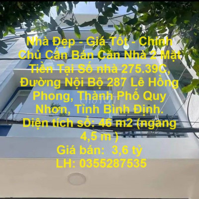 Chính Chủ Cần Bán Căn Nhà 2 Mặt Tiền Tại Trung Tâm Thành Phố Quy Nhơn