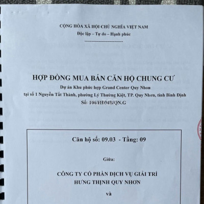 tháo lỗ hơn 400tr căn Grand Center gấp để đi nước ngoài