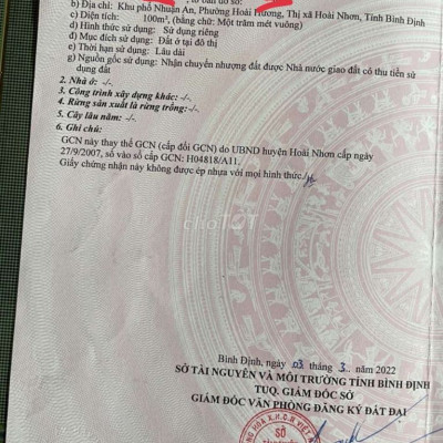 Lô đất full thổ cách UB Phường 300m