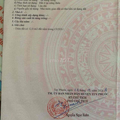 Cần Bán Lô Đất TC Ngay Trung Tâm Xã