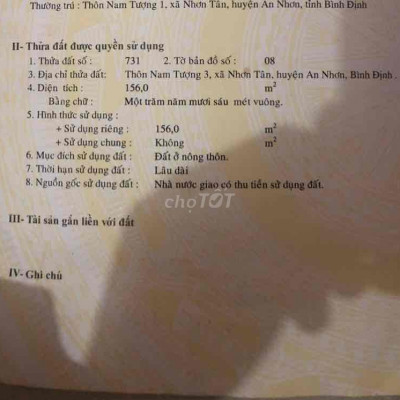 chính chủ cần bán đất Nhơn Tân. Đối diện trường thcs Nhơn Tân