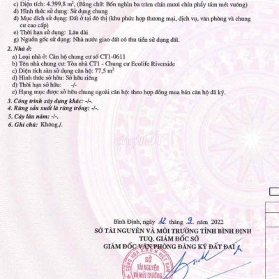 chính chủ cần bán hoặc cho thuê căn hộ 3 phòng ngủ Ecolife Reverside