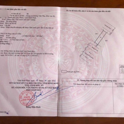 Bán nhà mặt tiền đường Xuân Thủy, phường Quang Trung, Quy Nhơn