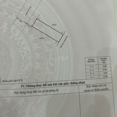 Bán lô đất mặt tiền đường Lưu Quang Vũ  giá 5,1 tỉ