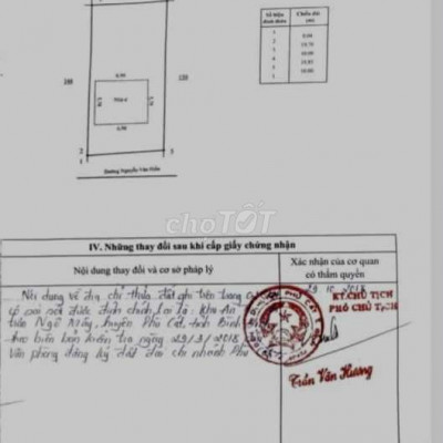 Nhà gần chợ tiện cho việc kinh doanh.