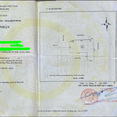 Bán nhà 109m2, đường Âu Cơ, phường Bùi Thị Xuân, Quy Nhơn.