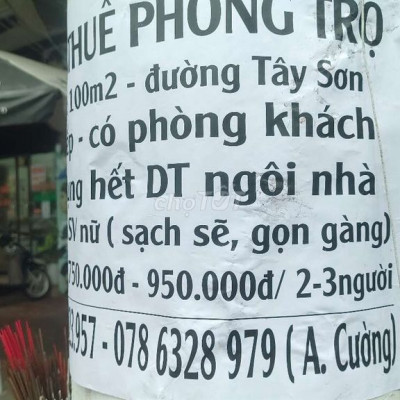 CHO THUÊ  PHÒNG TRỌ ĐẦY ĐỦ CHỨC NĂNG