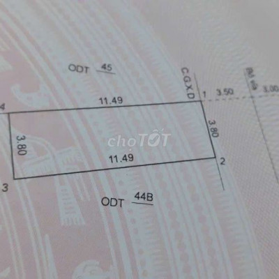 Bán lô đất sau lưng trường Đại Học Quang Trung, phường Nhơn Phú