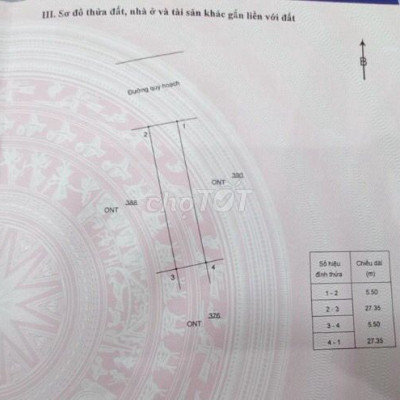 Bán đất thổ cư công viên Thắng Kiên