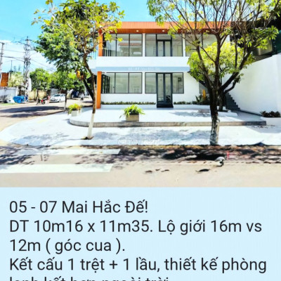 Nhà góc cua Mai Hắc Đế và Phạm Cần Chính, ngang hơn 10m.