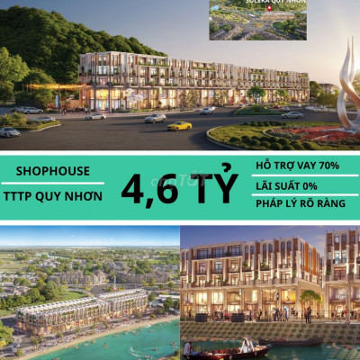 Shophouse 4.5 tầng có sổ hồng – Vừa ở vừa kinh doanh tại Quy Nhơn