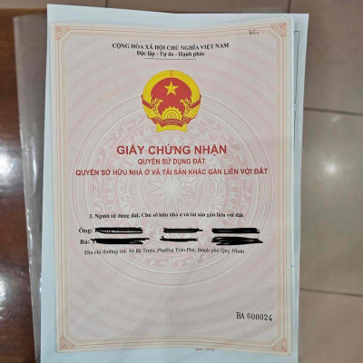 Cần bán nhà hẻm Tăng Bạt Hổ, Phường Trần Phú,chính chủ có thương lương