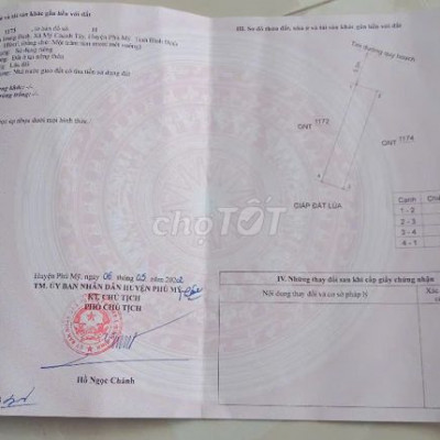 CẦN BÁN LÔ ĐẤT THÔN TRUNG BÌNH XÃ MY CHÁNH TÂY